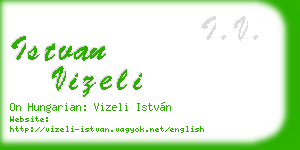istvan vizeli business card